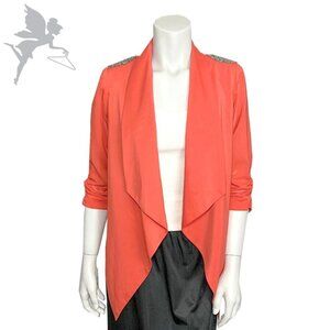 BCBG Coral Waterfall front blazer